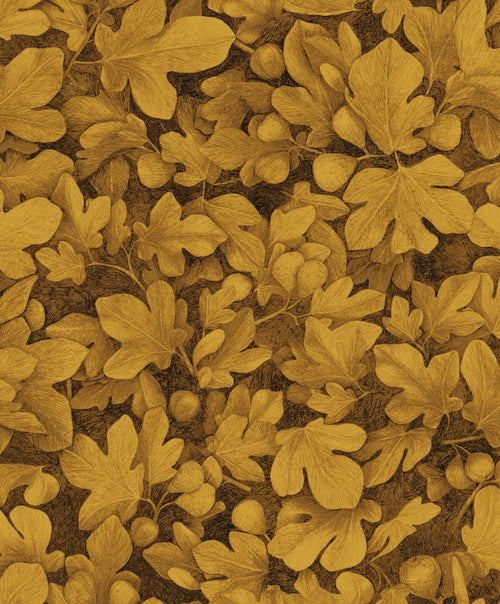 Masureel behang bladeren geel - 53 cm x 10.05 m - 630616