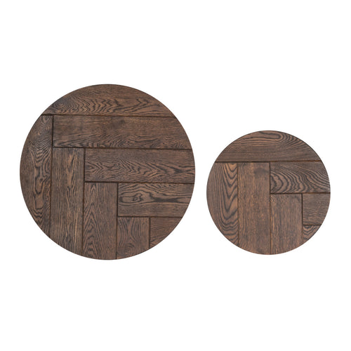 Starfurn Salontafel Otik - Rond Bruin Hout - Set van 2
