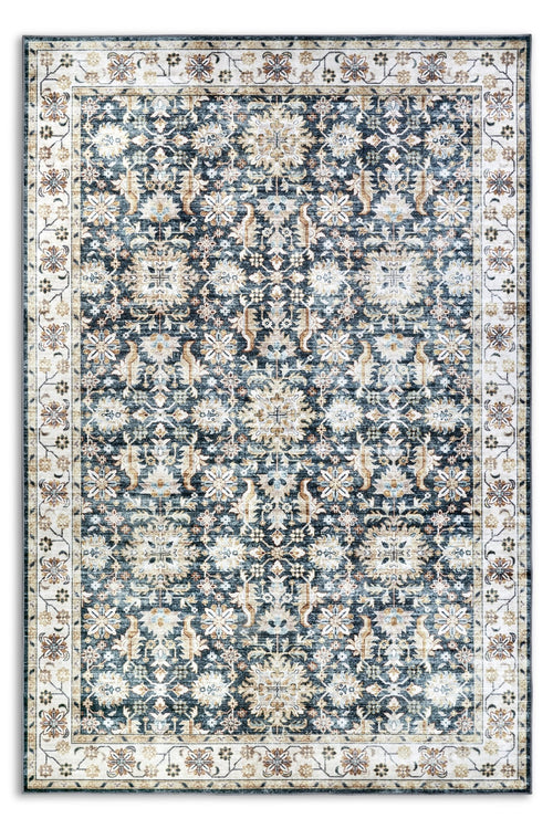 ELLE Decoration Imagination Shortpile Rug Saveh Blue Cream 200x290 cm - vtwonen shop