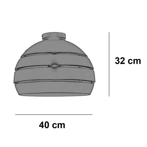 Freelight plafondlamp Djarin - 1 lichts - 40  x 32   cm - zwart goud - vtwonen shop