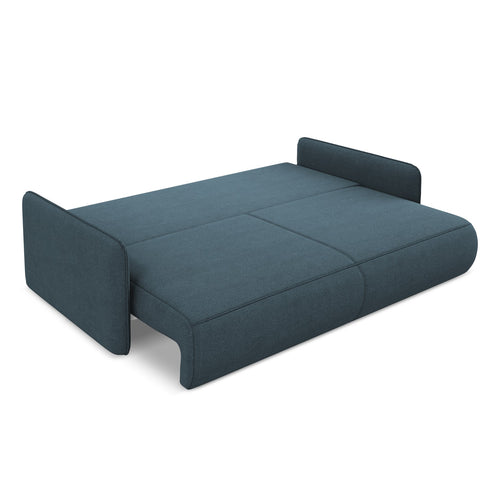LaMiaSofa 3-zits slaapbank Palermo - textuurstof - jeans - 216x105x86