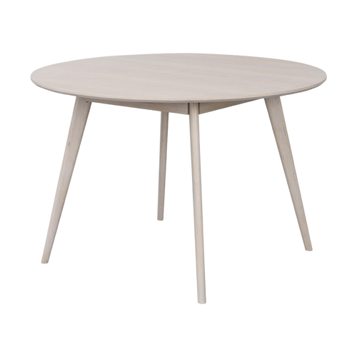 Rowico Home Yumi houten eettafel whitewash - Ø 115 cm - vtwonen shop