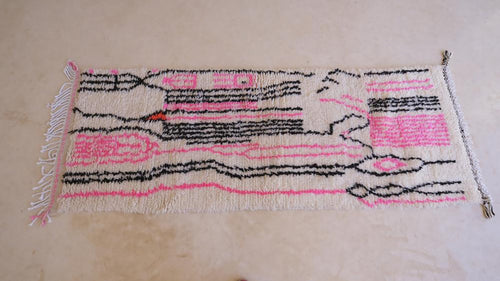 AFK Living vloerkleed Berber - handgemaakt - Wol - 80 x 240 cm