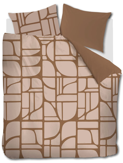 vtwonen Dekbedovertrek Bold Shapes - 240 x 200/220 cm - Zachtroze