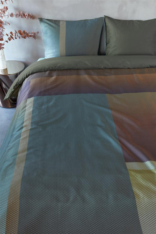 Kardol dekbedovertrek Sloane Square - 200x200/220 cm - olijfgroen