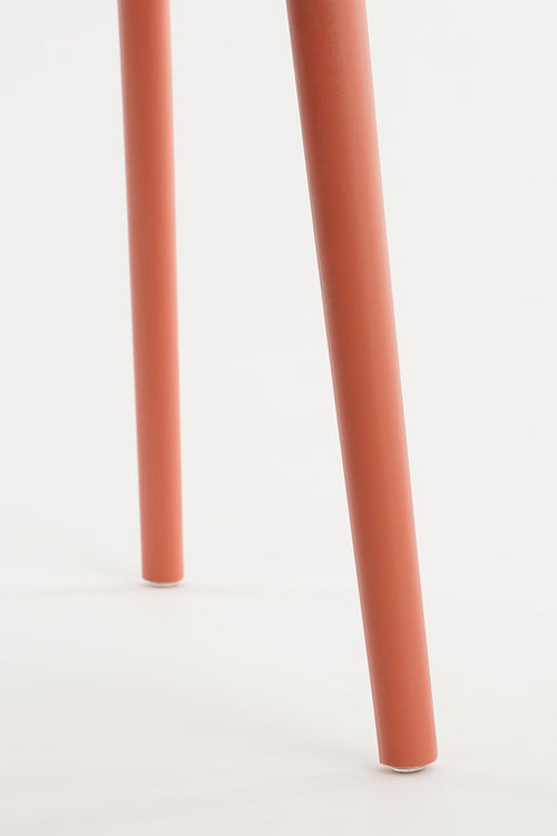 Mica Decorations Nebraska Tuinstoel - L56 x B57 x H80 cm - Polypropyleen - Zalm - vtwonen shop