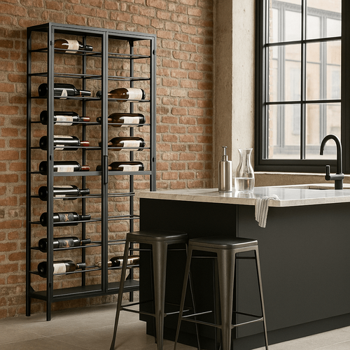 Kare Design Flessenhouder Porto 180x75cm zwart