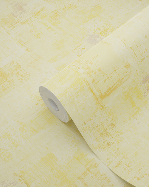 ESTAhome behang schilderachtige structuur geel - 50 x 900 cm - 131847