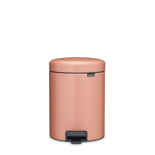 Brabantia NewIcon Pedaalemmer, 5 liter, kunststof binnenemmer - Warm Copper