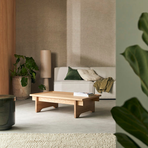 Tikamoon Massief eiken rechthoekige salontafel - Naturel