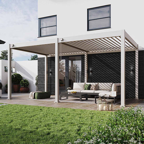 Garden Impressions Pergola bioclimatic tuinpaviljoen 300x530xH255 cm - zand