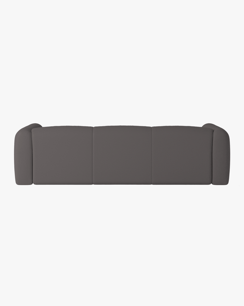 noo.ma Flom 3‑zits slaapbank - Fog Grey, uitklapbaar 140x200 cm