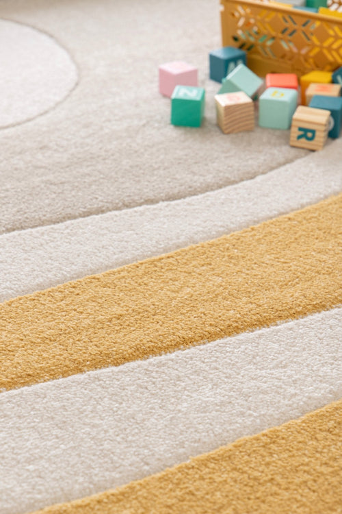 AFK Living vloerkleed Teddy - voor kinderen - geel - 120 x 170 cm - vtwonen shop