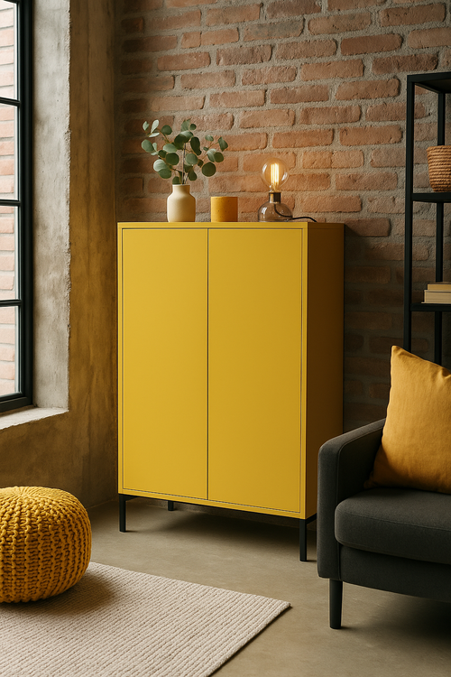 Multifunctioneel opbergmeubel geel - vtwonen shop