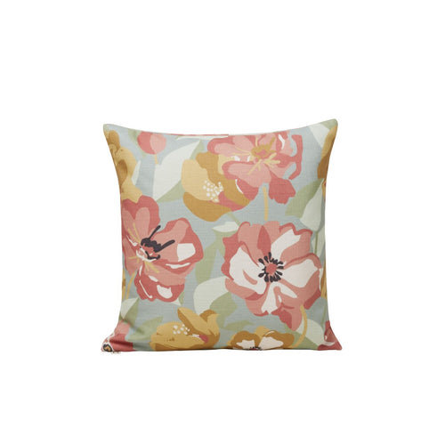 Madura Kussenovertrek Adelise celadon en terracotta 40x40 cm