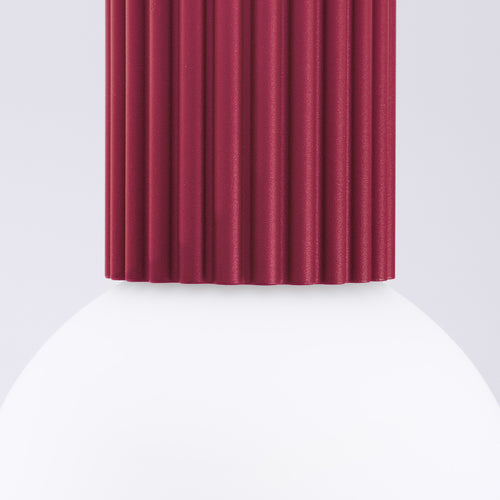 Sollux Lighting Plafondlamp HALO bordeaux IP44 - 12x12x21cm