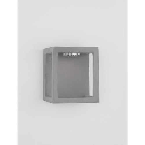 Merano Baton Moderne buitenwandlamp grijs cement glas LED 5W 200Lm 3000K IP65