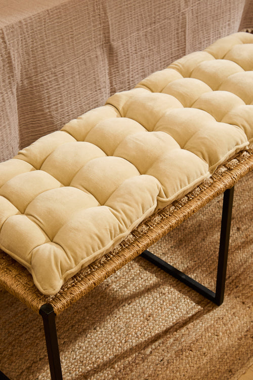 Calma House Bankkussen Velour - Ecru - 40x120x4