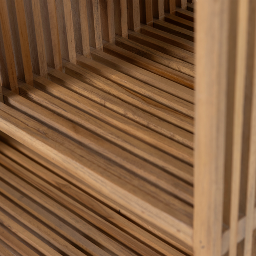 WOOOD sidetable recycled teak Jasmijn - Naturel - 55x55x30