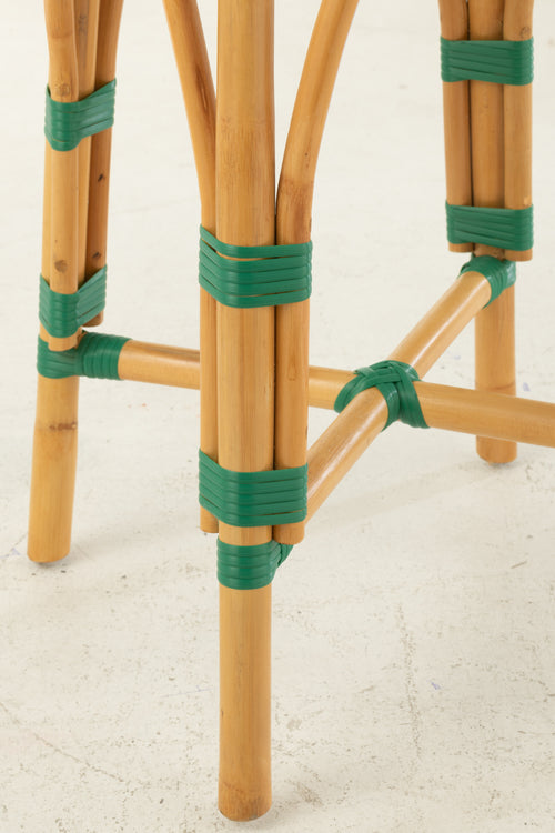 J-Line barkruk Live - rotan/kunststof - naturel/groen