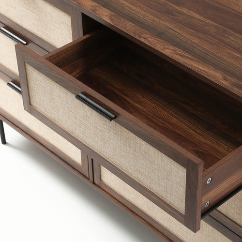 Calicosy - JETSON Commode 6 lades - Notenhout - 120x79x39,5 cm