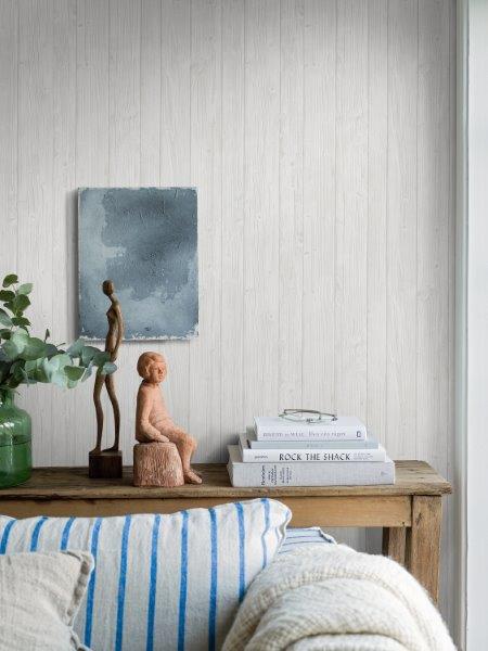 Borastapeter behang plankjes hout beige - 53 cm x 10.05 m - 660507
