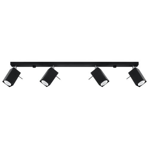 Sollux Lighting Plafondlamp MERIDA 4L zwart - 80x6x16cm