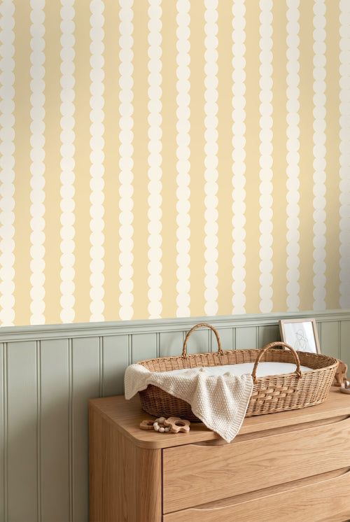 ESTAhome behang grafische print pastel geel - 0.53 x 10.05 m - 131746