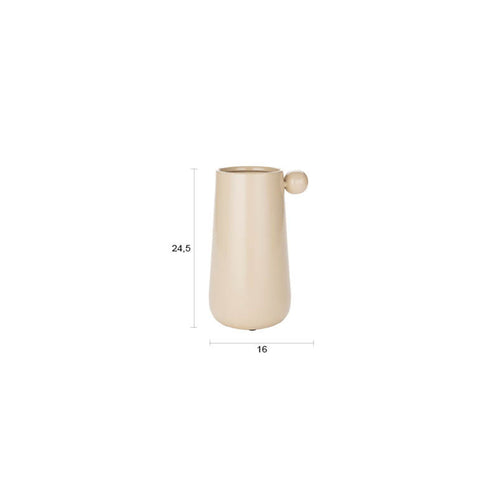 Dutchbone Dot Vaas M Beige