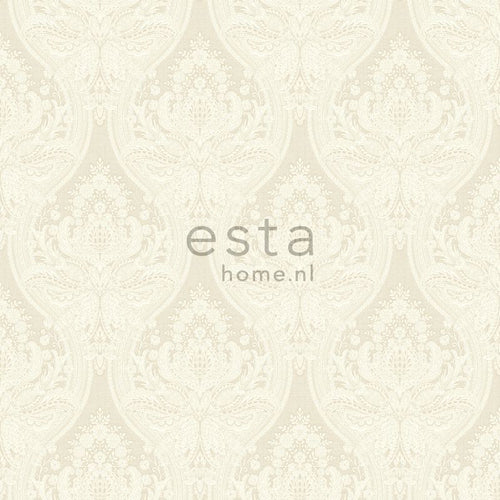 ESTAhome behang barokprint crème beige - 53 cm x 10.05 m - 127605