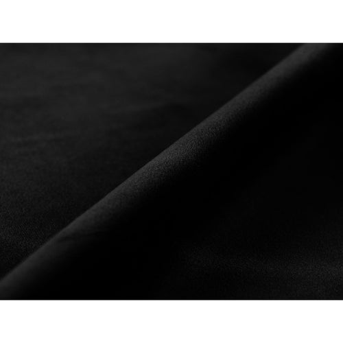Cosmopolitan Design - Rechter hoekbank Chicago 3-zits, flueel zwart - 167x234x78cm