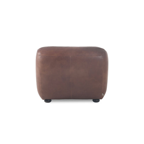Dutchbone Wyatt Fauteuil Leer Chocolade Bruin - vtwonen shop