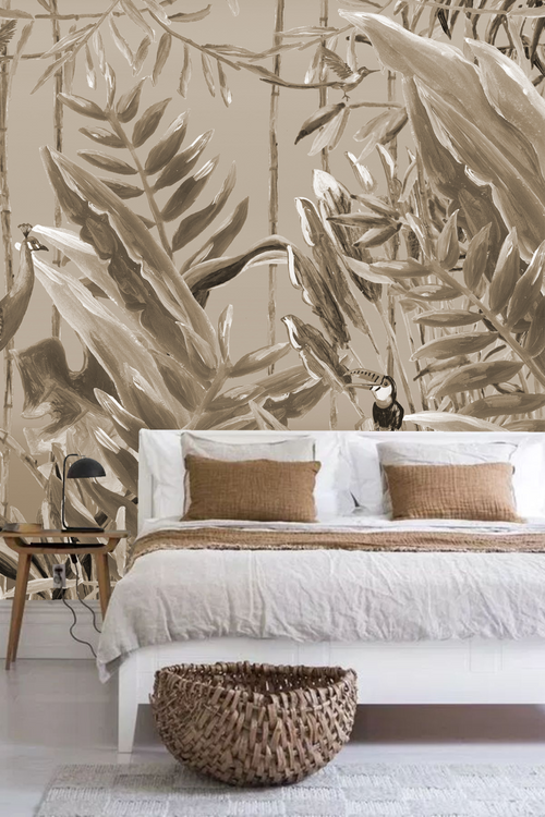 Catchii-Mural Jungle Forest sepia
