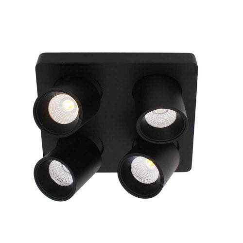 Artdelight spot Laguna - 4 lichts - 22  x 9.5   cm - zwart