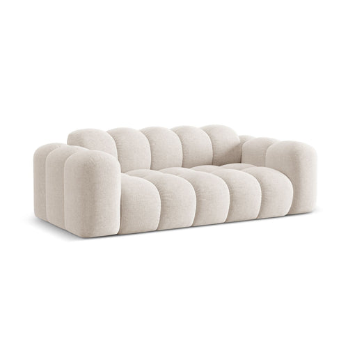 Cosmopolitan Design - Bank Treno 3-zits, chenille lichtbeige - 94x210x70cm