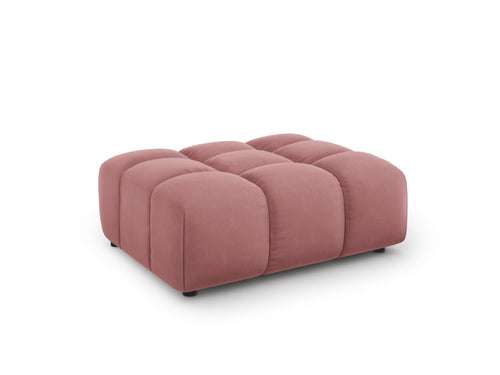 Cosmopolitan Design Poef Sky flueel, zalm - 80x102x43cm