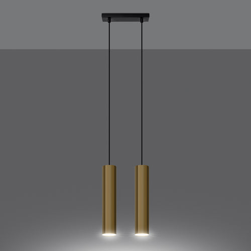 Sollux Lighting Hanglamp LAGOS 2 gepolijst goud - 30x6x90cm
