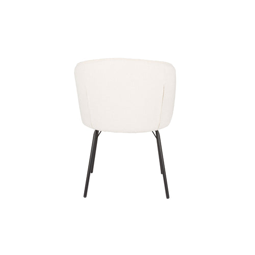 Housecraft Living Joa Eetkamerstoelen Bouclé Wit - Set van 2 - vtwonen shop