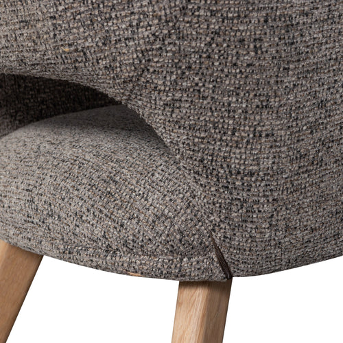 WOOOD eetkamerstoelen houten naturel poot Murat - Taupe - Set van 2 - vtwonen shop