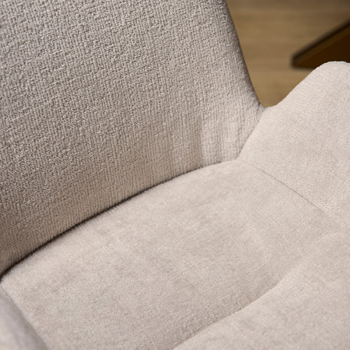 StarFurn Eetkamerstoel Evan - Zandkleur Stof - Set van 2