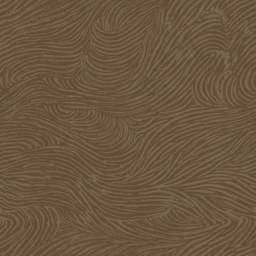 ESTAhome behang 3d golvende lijnen bruin - 50 x 900 cm - 131366 - vtwonen shop