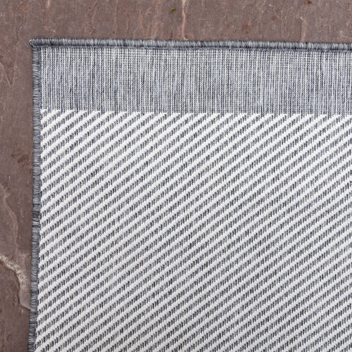 Buitenkleed Border - Grijs/wit - dubbelzijdig - EVA Interior - 160 x 230 cm - vtwonen shop