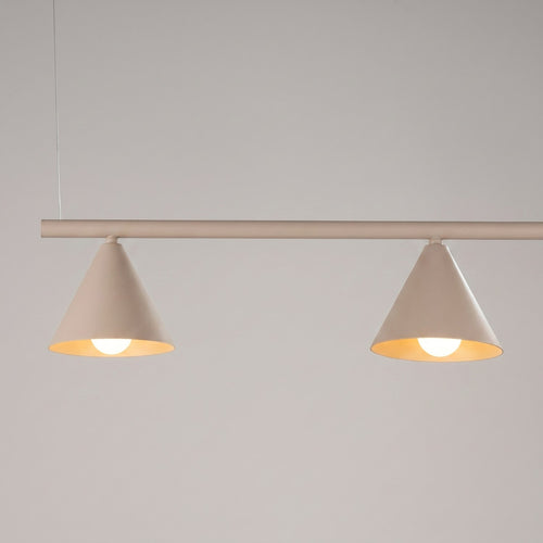 Sollux Lighting Kroonluchter NOX 4L taupe - 122x14x215cm