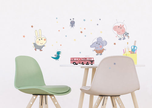 Sanders & Sanders muursticker Peppa Pig multicolor - 30 x 30 cm - 601339