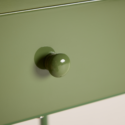 Nest living Lewis Metalen Nachtkastje met Lade - Groen - vtwonen shop