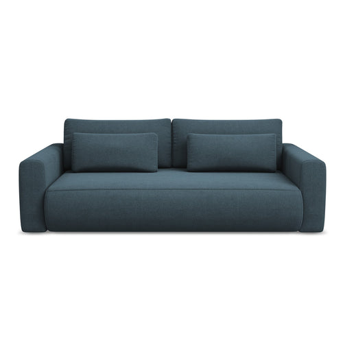 LaMiaSofa 3-zits slaapbank Perugia - textuurstof - jeans - 238x105x82