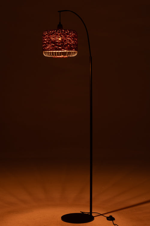 J-Line vloerlamp Lantaarn - metaal - oranje