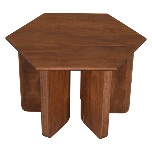 DÉJA Living Salontafel Martos - Donkerbruin Mangohout - 60x60x38cm - vtwonen shop