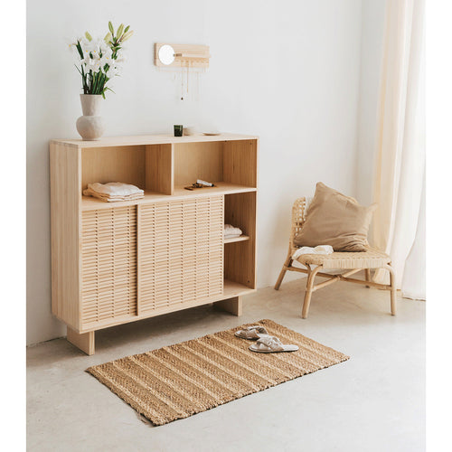 Naan Furniture Dressoir Formentera - Natuurlijk gelakt massief grenen  - 120 cm - vtwonen shop