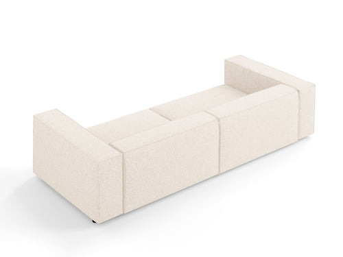 Cosmopolitan Design Bank Arendal 4-zits, chenille, lichtbeige - 102x244x70cm